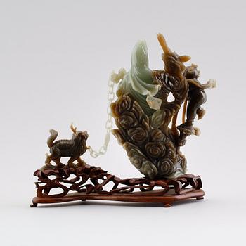 FIGUR, nefrit, Kina.