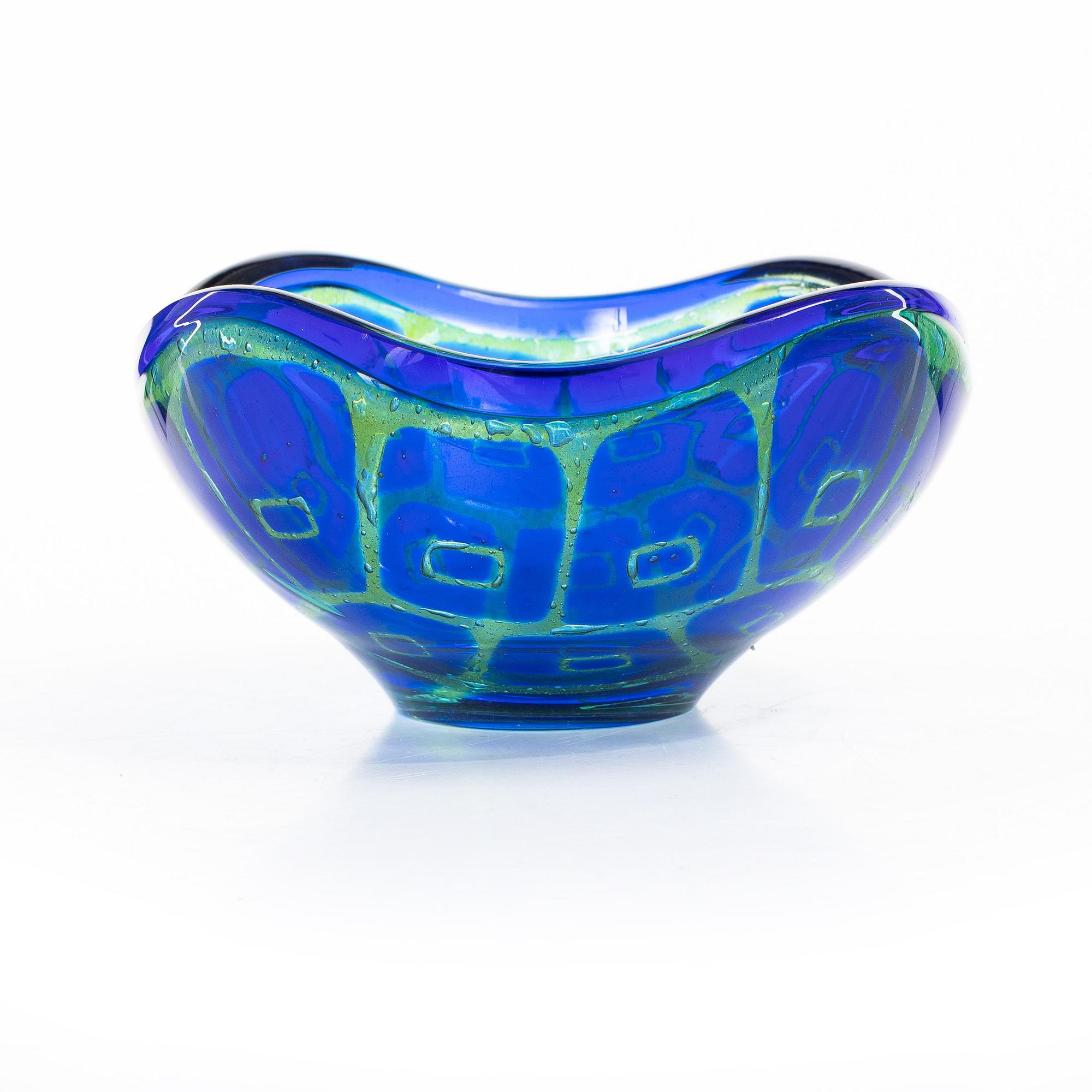 Sven Palmqvist, a 'Ravenna' glass bowl, Orrefors, Sweden.