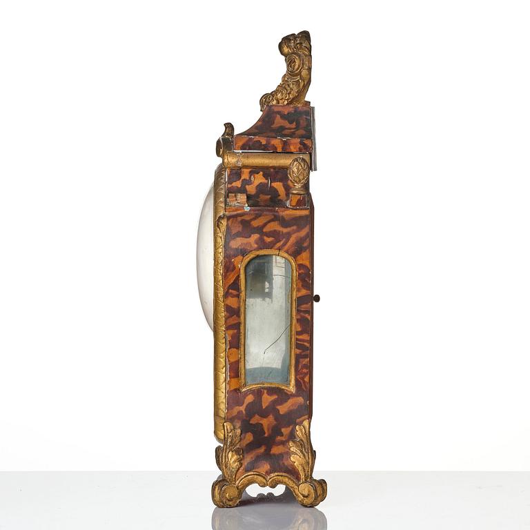 A Swedish rococo striking bracket clock by J. Bergström (f.l. in Stockholm ca 1775).