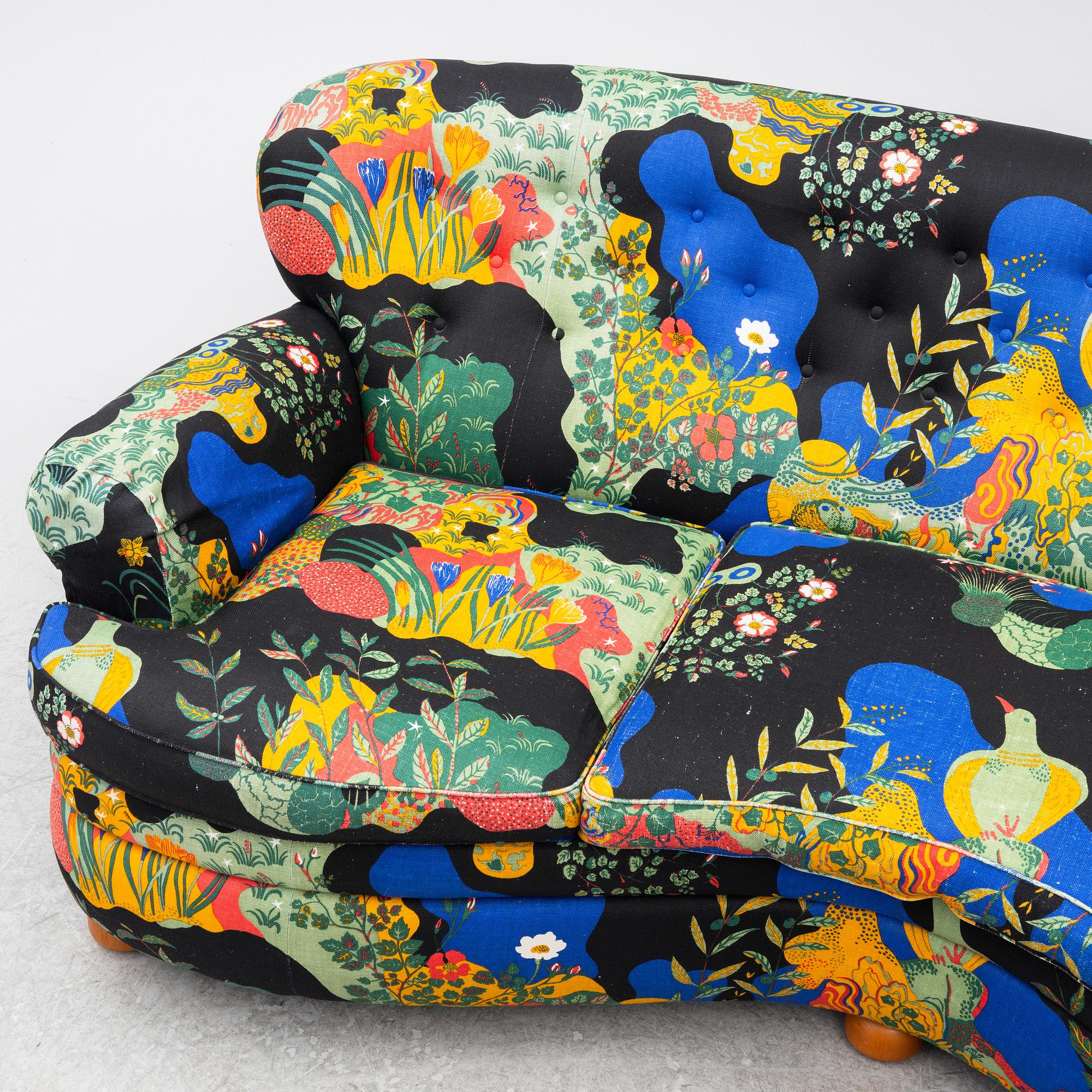 Josef Frank, a model 968 sofa, Firma Svenskt Tenn, Sweden.