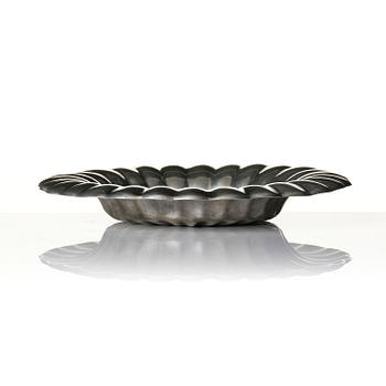 Estrid Ericson, a pewter dish model "A 28", Svenskt Tenn, Stockholm, 1948.