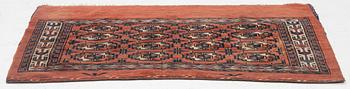 A rug, Turkmen Chuval, approx. 107-115 x 66 cm.