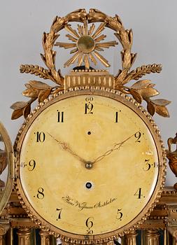 VÄGGPENDYL, gustaviansk, Hans Wessman, verksam 1787-1805 i Stockholm.