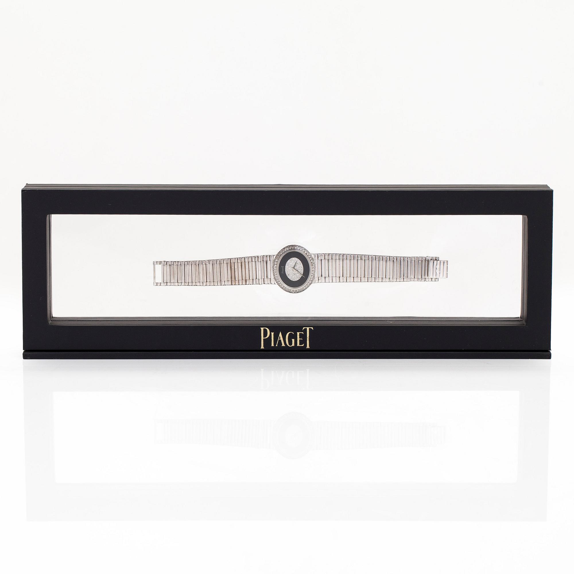 Piaget, "Onyx Diamond Dial", armbandsur, 27,5 x 24,5 mm.
