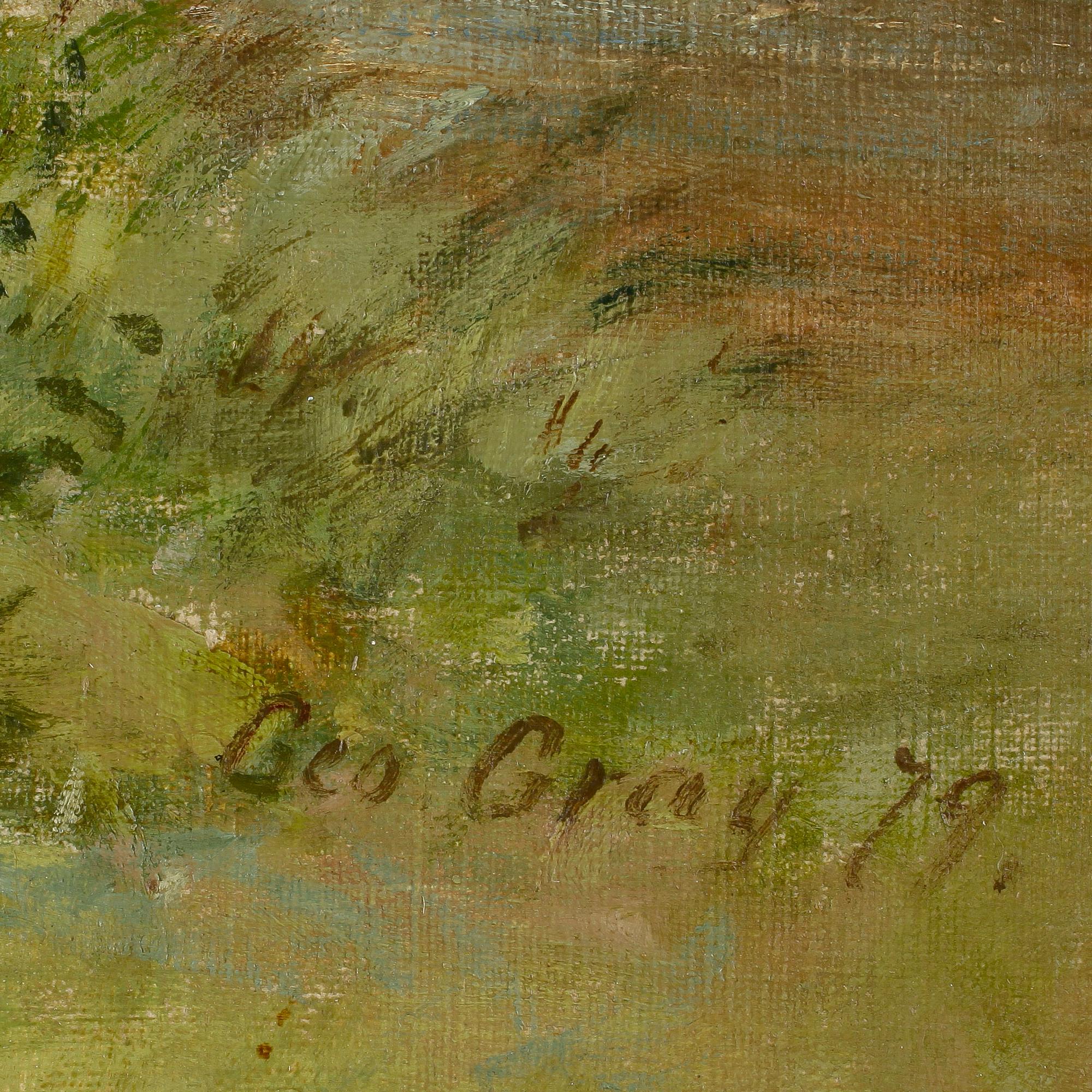 OKÄND KONSTNÄR, olja på duk, signerad Geo Gray, daterad (18)79.