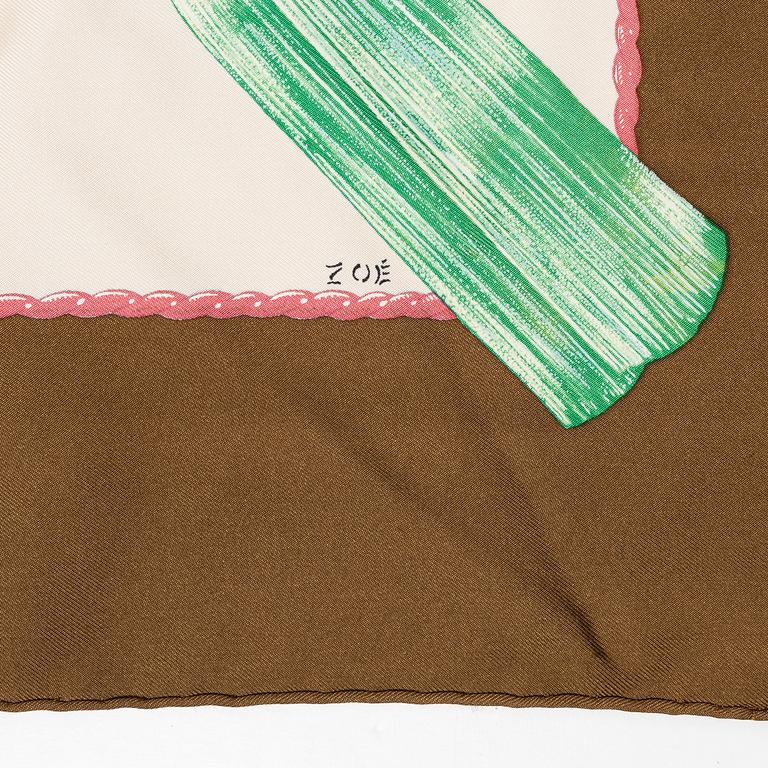 Hermès, two scarves, "Jouvence" and "Samourai".
