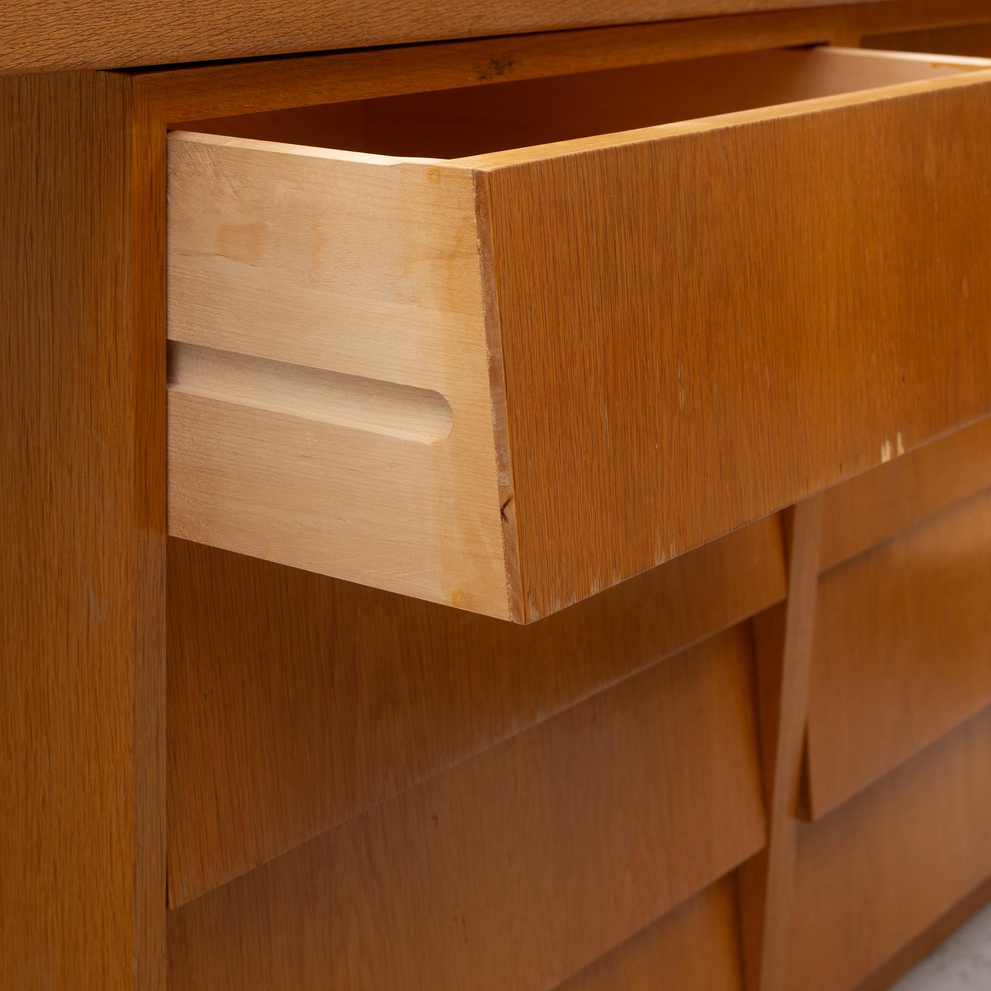 Carl Gustaf Hiort af Ornäs, desk with two drawers, HMN Huonekalu Mikko Nupponen, 1960s.