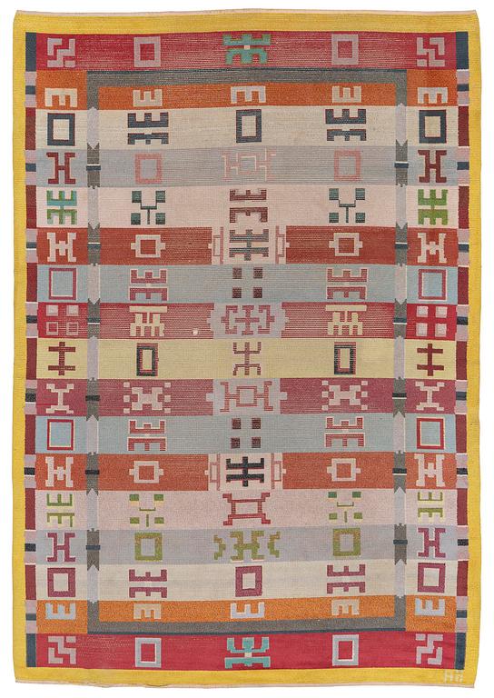 Agda Österberg, a knotted pile carpet, c. 354 x 245 cm, signed AÖ.