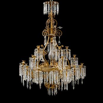 LJUSKRONA, 1800-talets andra hälft. Höjd ca 120 cm.