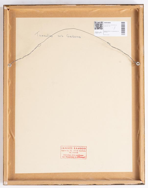A signed mixed media by Einar Nerman.