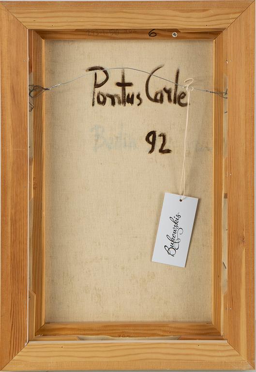 PONTUS CARLE, oil on canvas, signed and dated -92.