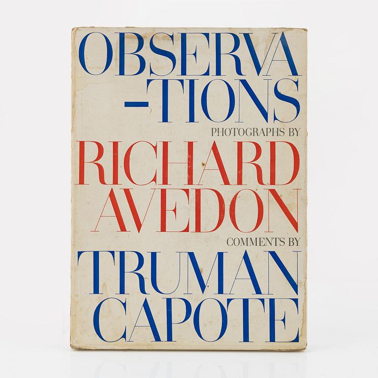 Richard Avedon, fotobok, "Observations, photographs by Richard Avedon, comments by Truman Capote".