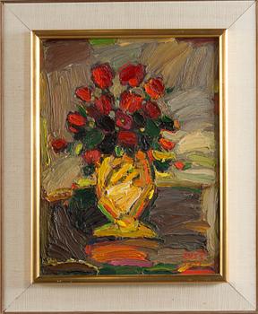 Arnold Eres, Still life with flowers.