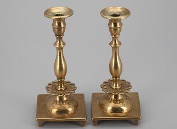 LJUSSTAKAR, ett par, barock, Mellaneuropa, 1700-talets början.