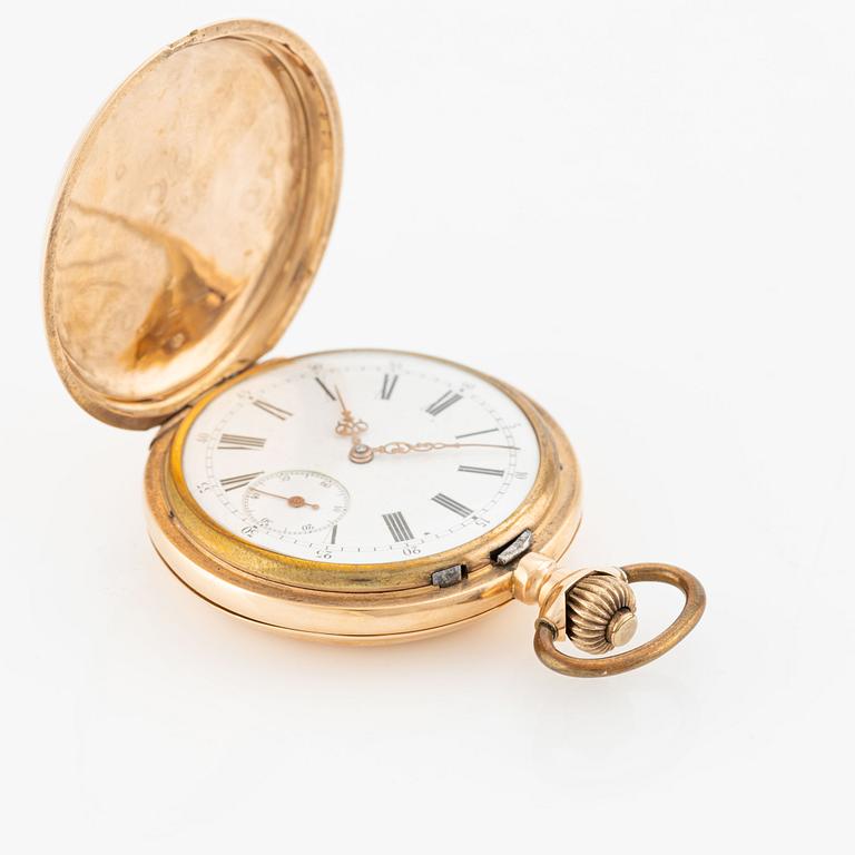 Halda, pocket watch, hunter, 51 mm.