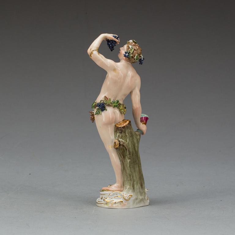 FIGURIN, porslin, Meissen 1800-tal.