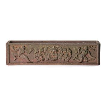 Anna Petrus, a "Blomlåda N:r 1" cast iron flower box, Näfveqvarns bruk, Sweden.