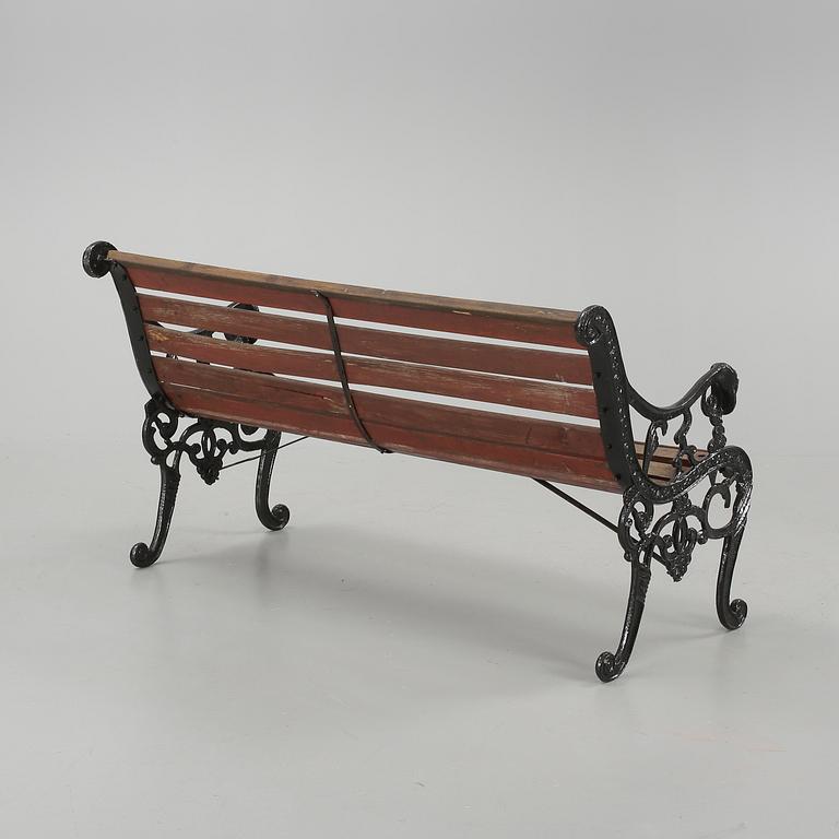 TRÄDGÅRDSSOFFA, gjutjärn, 1900-tal.