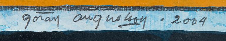 Göran Augustson, "Diagonal Blue and Yellow" (Diagonaalinen sininen ja keltainen).