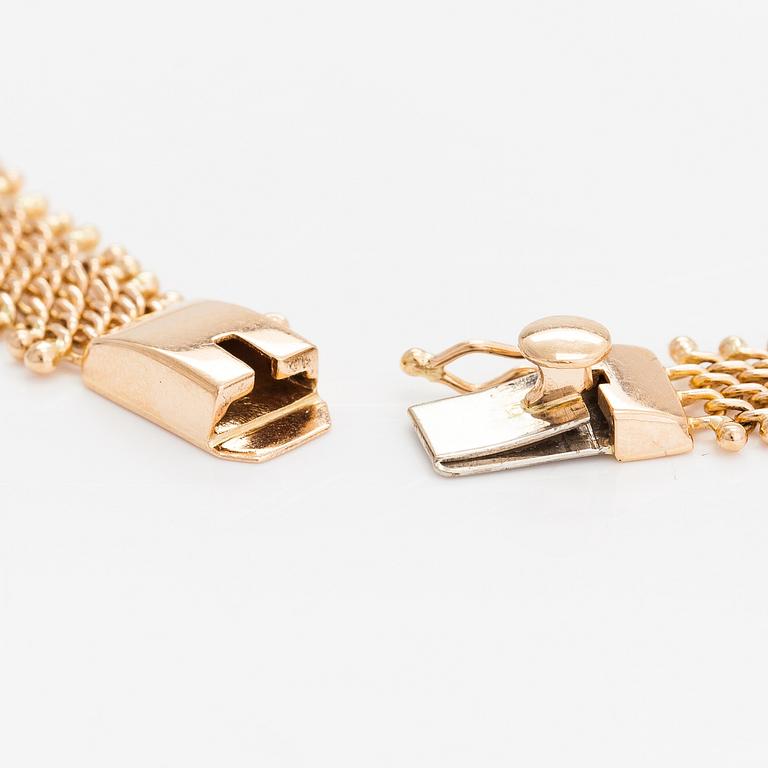 Halsband, 14K guld. Finska importstämplar.