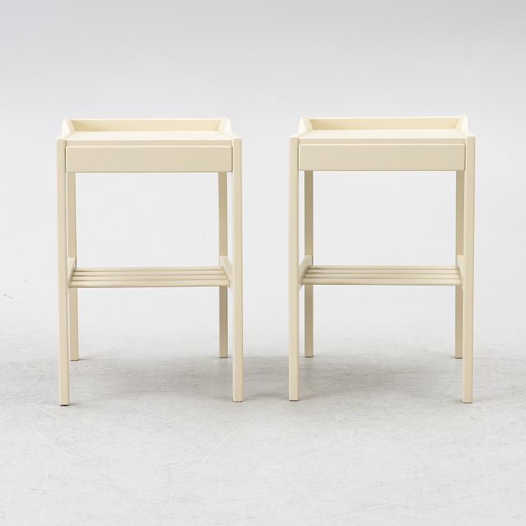 Bertil Fridhagen, bedside tables, a pair, Bodafors, 1960s.