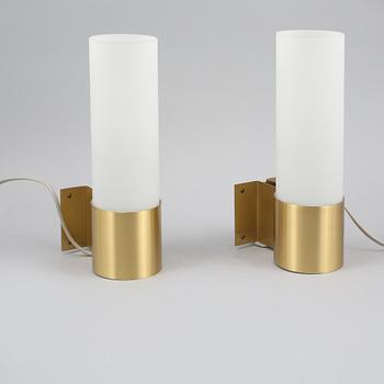 VÄGGLAMPOR, ett par, Fog Morup, Danmark, 1900-talets andra hälft.