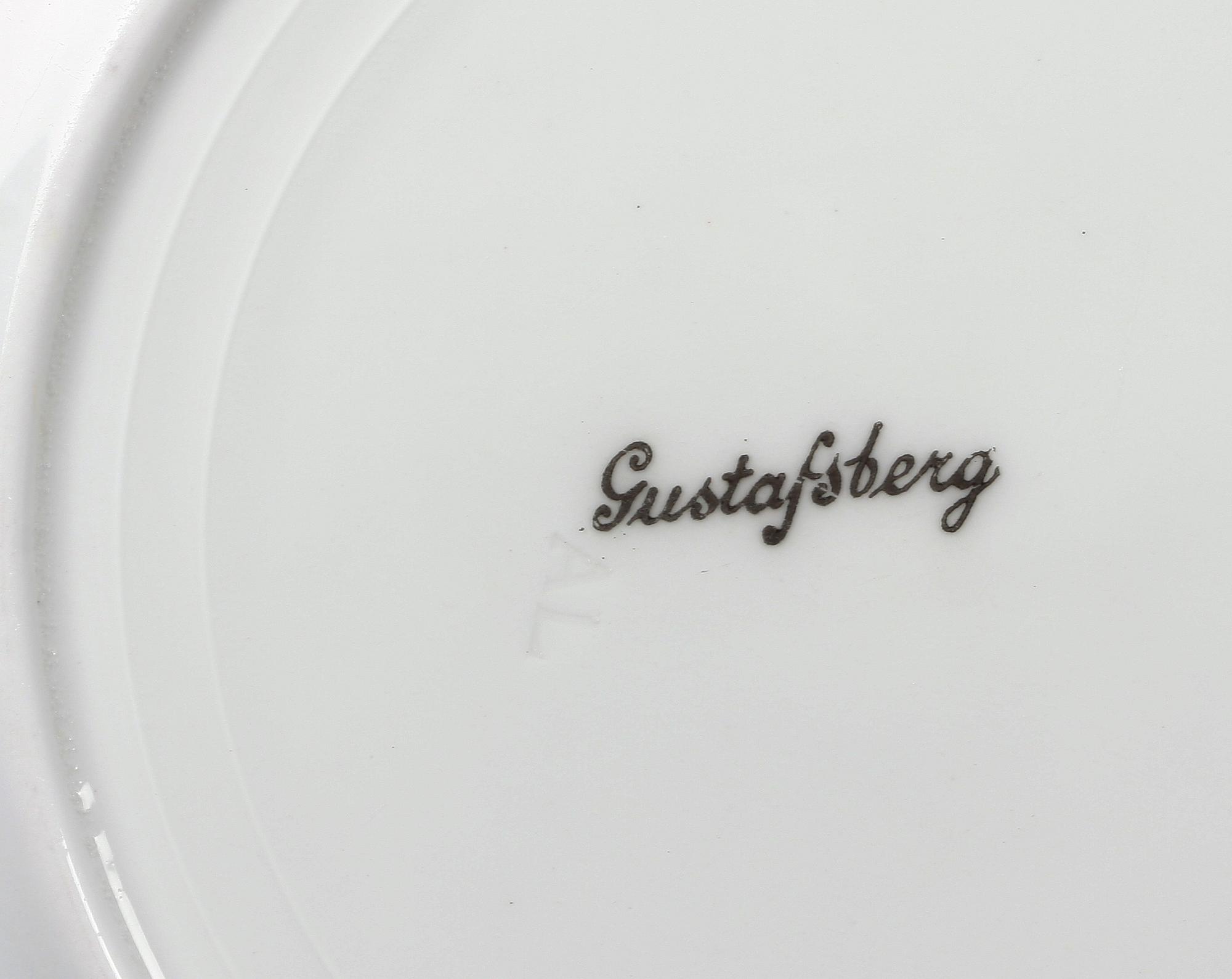 SERVISDELAR, 19 delar, porslin, Gustafsberg, tidigt 1900-tal.