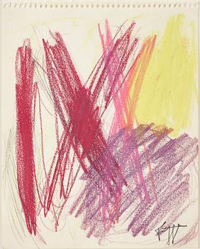 Eddie Figge, mixed media, signed with stamp, executed 1973.