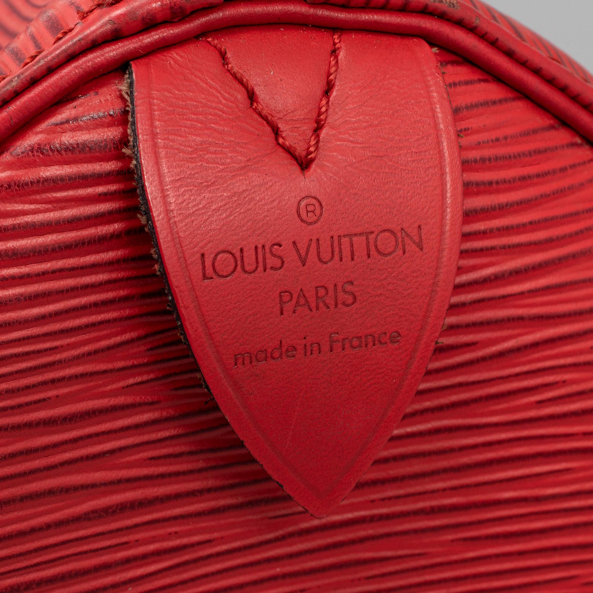 LOUIS VUITTON, 'Speedy Epi 30'.