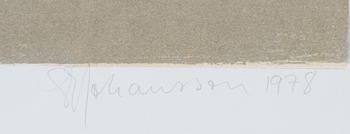 SVEN ERIK JOHANSSON, litografi, sign, numr 245/260. Dat 1978.