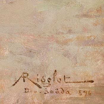 ALBERT GABRIEL RIGOLOT, olja på duk. Signerad och daterad 1896.