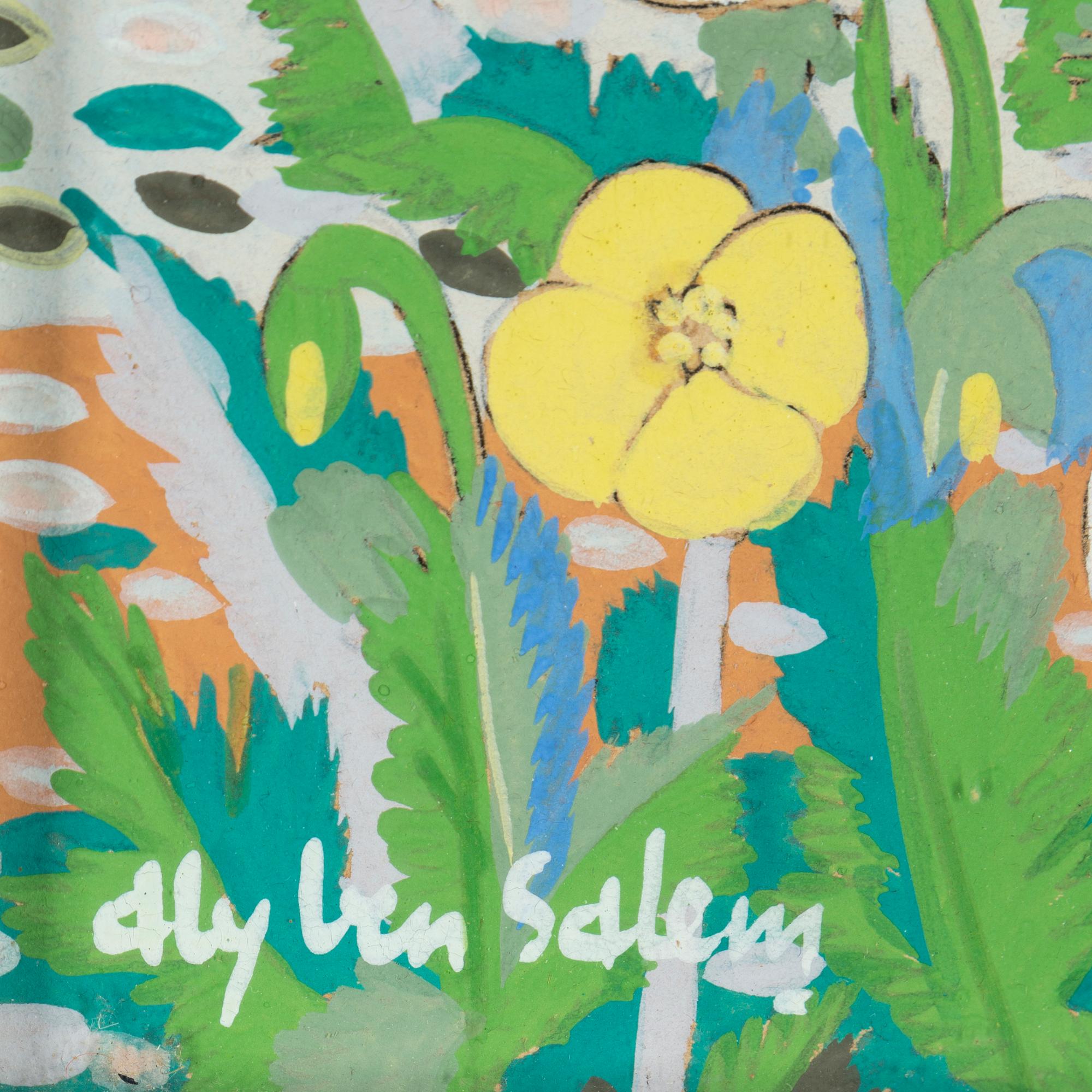 ALY BEN SALEM, gouache, signerad.