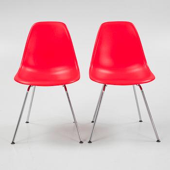 Charles & Ray Eames, a set of five 'DSX Plastic Chair' Vitra, 2010.