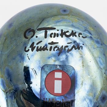 Oiva Toikka, glasfåglar, 4 st,  Nuutajärvi Notsjö, Iittala, Finland.