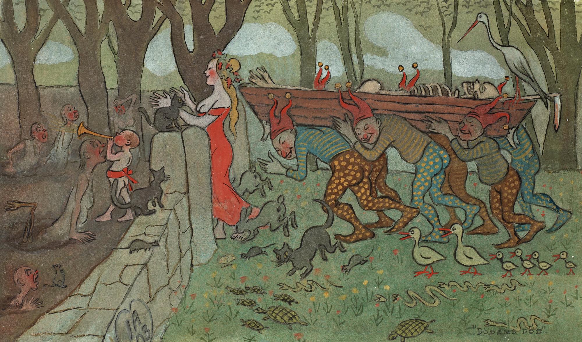 Ivar Arosenius, "Dödens död" (The death of death).