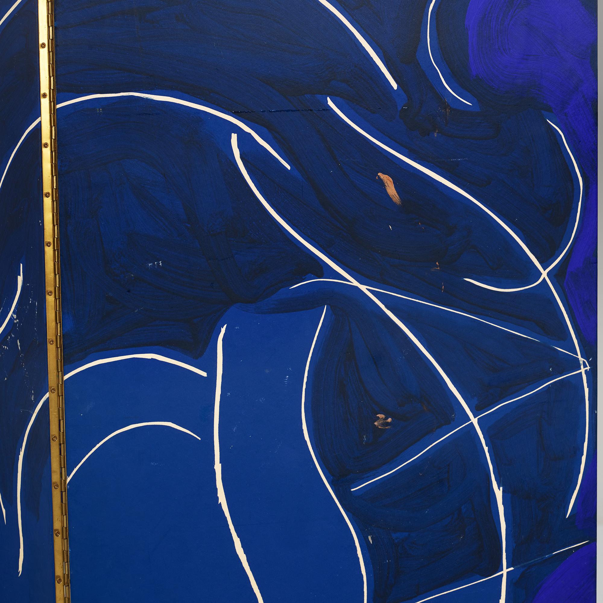 Steven Sorman, Woodcut, lithograph & screenprint on Okawara handmade paper mounted to wood screen, signed.