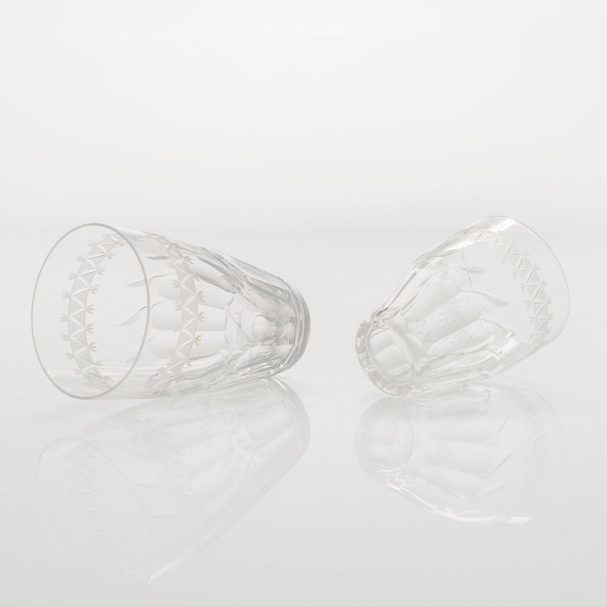 A 144-piece glassware set, limited production for Riihimäen Lasi, 1950s/60s.