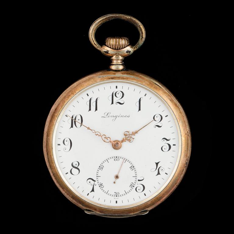 FICKUR, silver, Longines, tidigt 1900-tal. Vikt ca 88,2 gram.