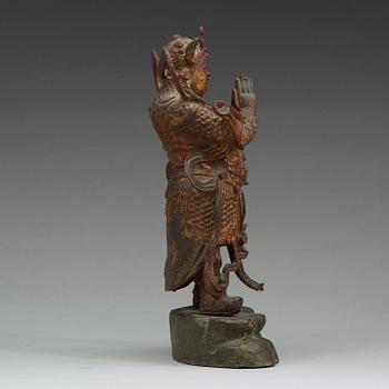 A standing figure of guardsman, Ming dynasty (1368-1644).