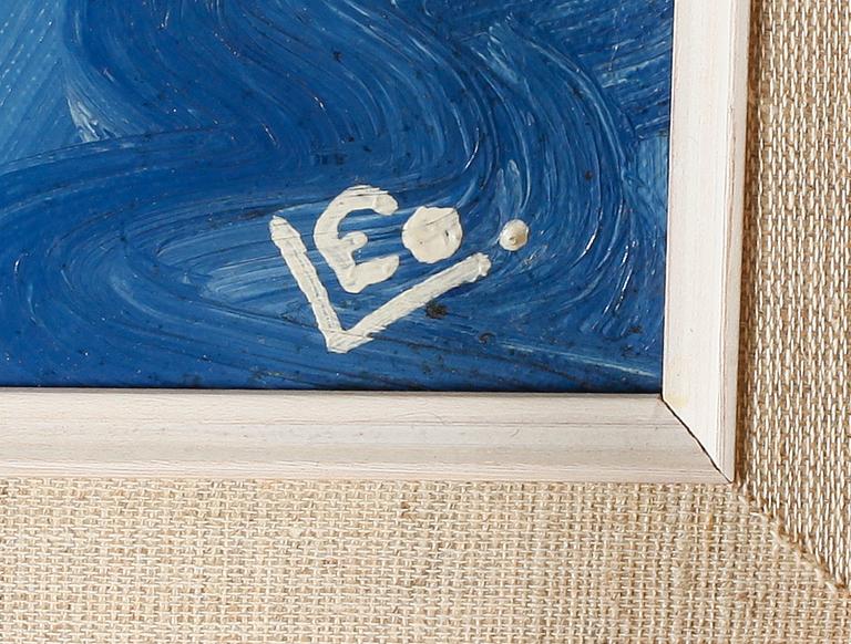 LEO BARLOW, olja på duk, monogramsignerad.