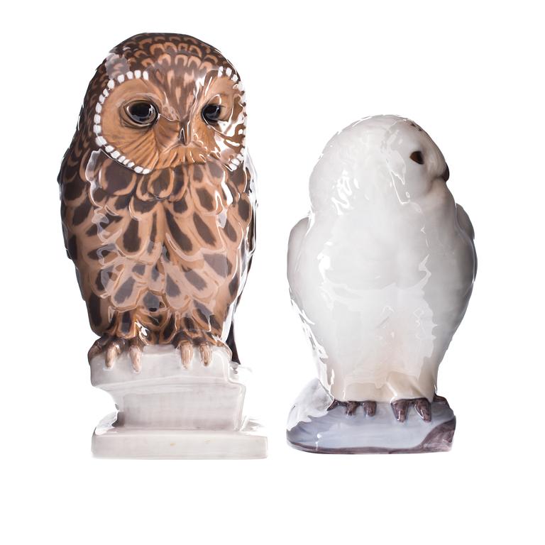 FIGURINER, 2 st, porslin, Bing & Gröndahl.