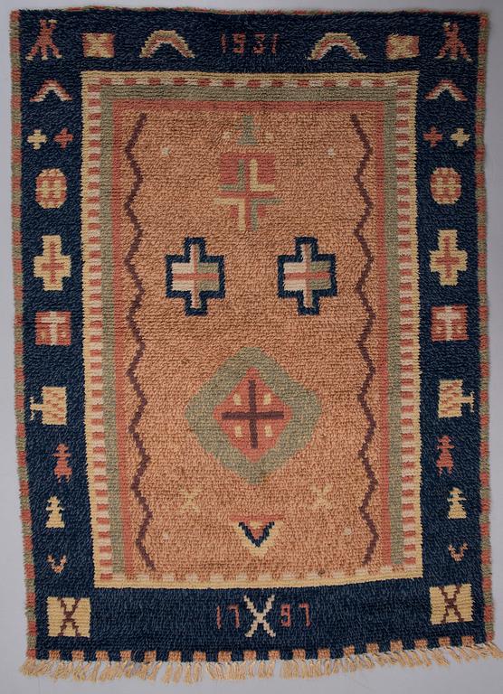 RYA, Kuhmalahti, Finland, daterad 1931. ca 135x190 cm.