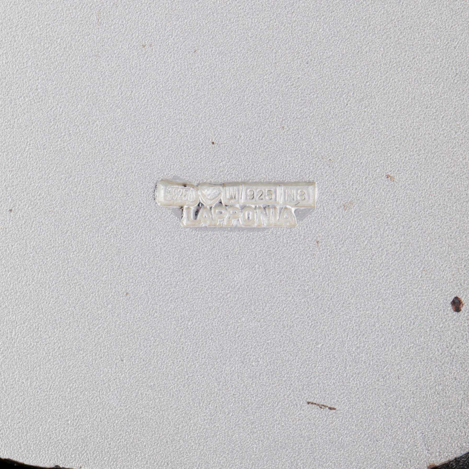 COLLIER, sterlingsilver, "Labyrinth", Björn Weckström, Lapponia 1990. Vikt ca 49 gram.