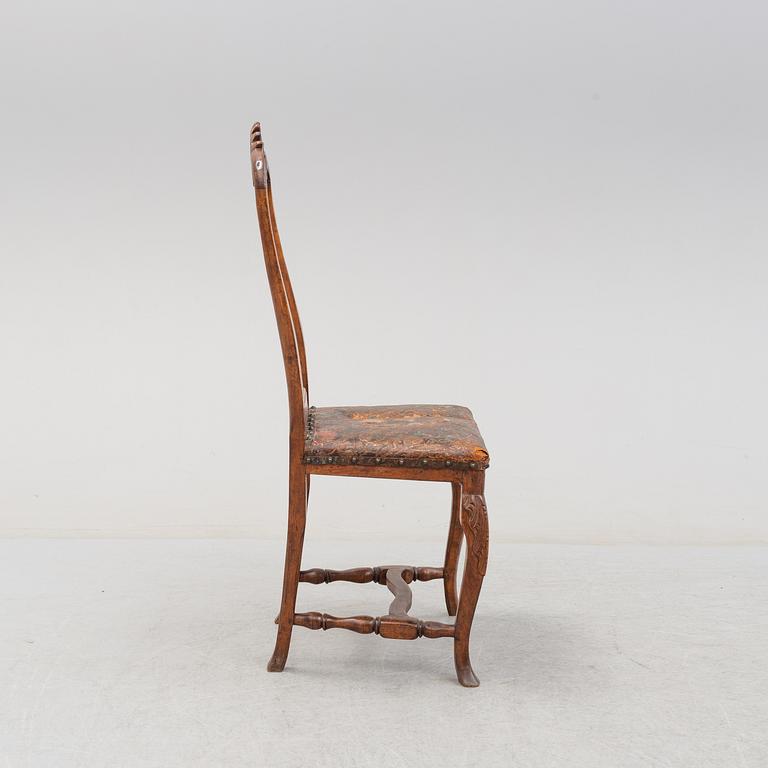 A northern european chair, Louis XV, second half of the 18th century.