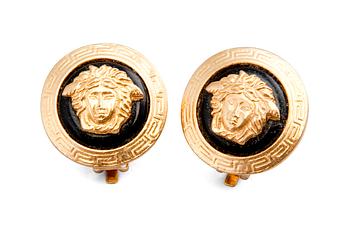 EARRINGS, Versace.
