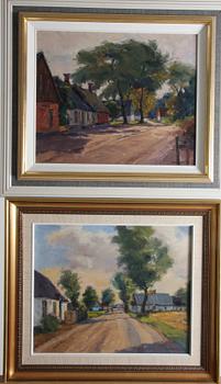 BERLIN, GUSTAV, 2 st, oljor, sign o dat 1964-1975.