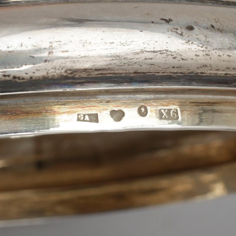 STOP, silver, barockstil, GAB Stockholm 1900. Vikt ca 440 gram.