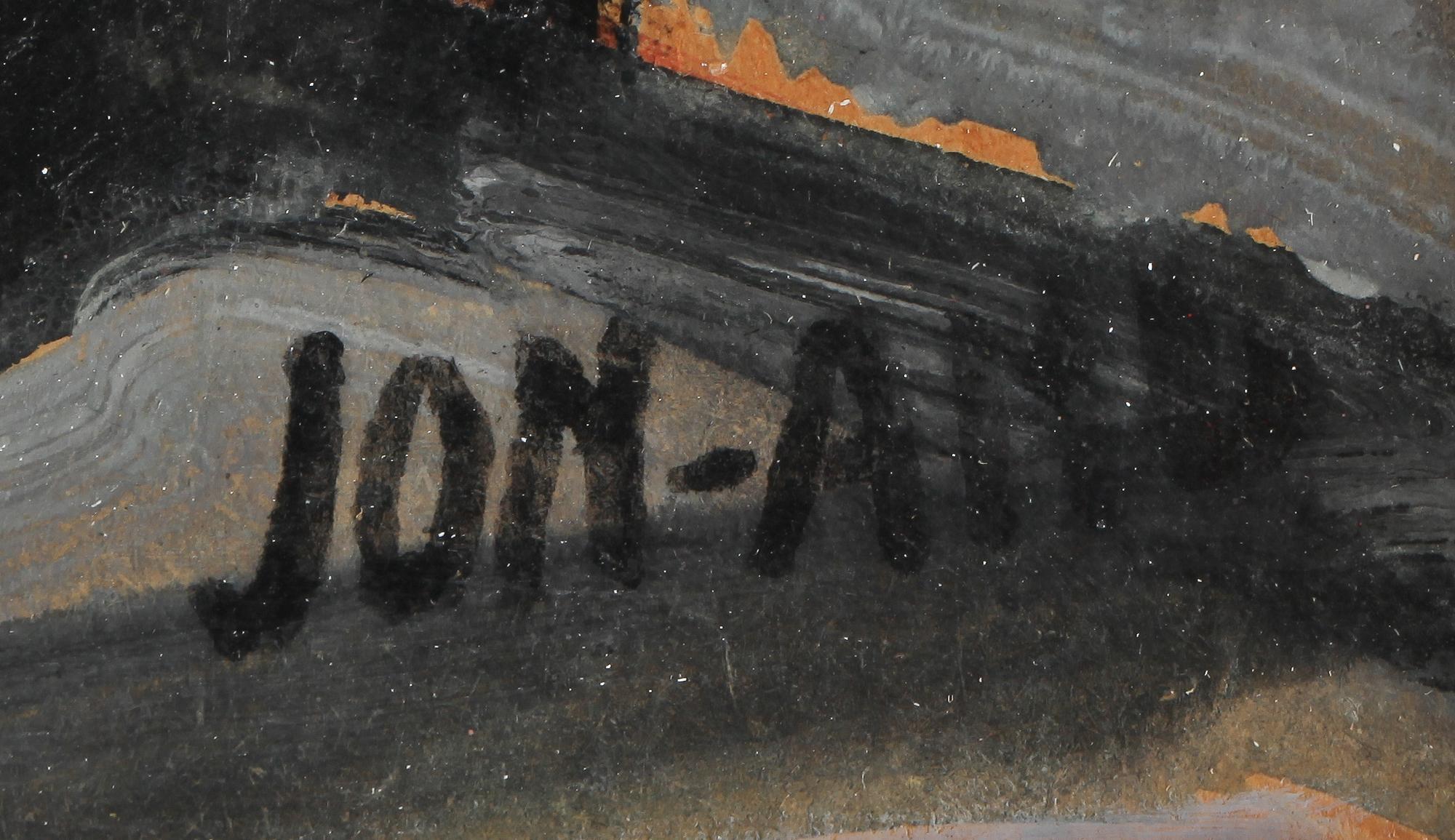 JOHN JON-AND, olja på pannå, stämpelsignerad.