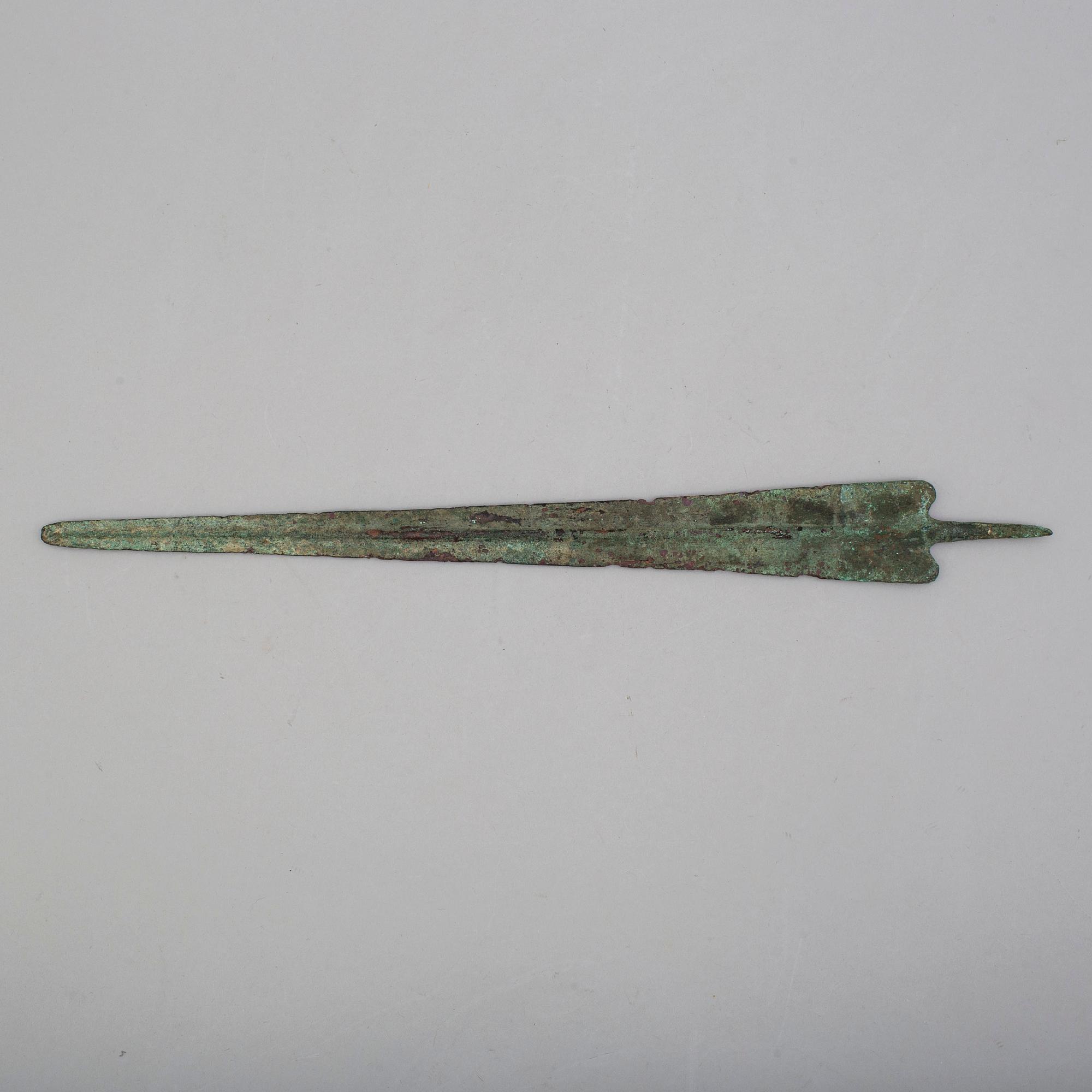 SPJUTSPETS, brons, troligen Loristan, omkring 1000 f.Kr.