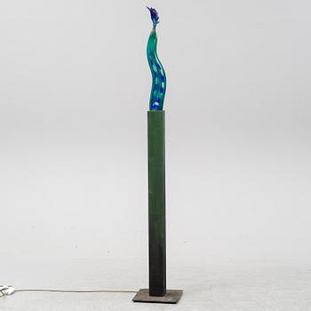KJELL ENGMAN, a unique sand cast glass sculpture, Kosta Boda, Sweden.